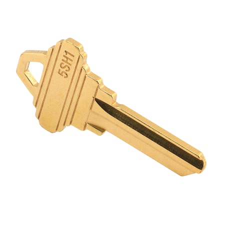 Prime-Line Schlage SC1 Key Blank, Brass Construction, For 5-Pin Schlage C-Keyway, PK50 MP66750